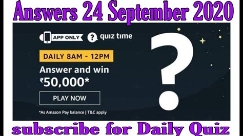amazon quiz answers today 50,000|Amazon app quiz September 22, 2022: Check answers to win today’s pr.
